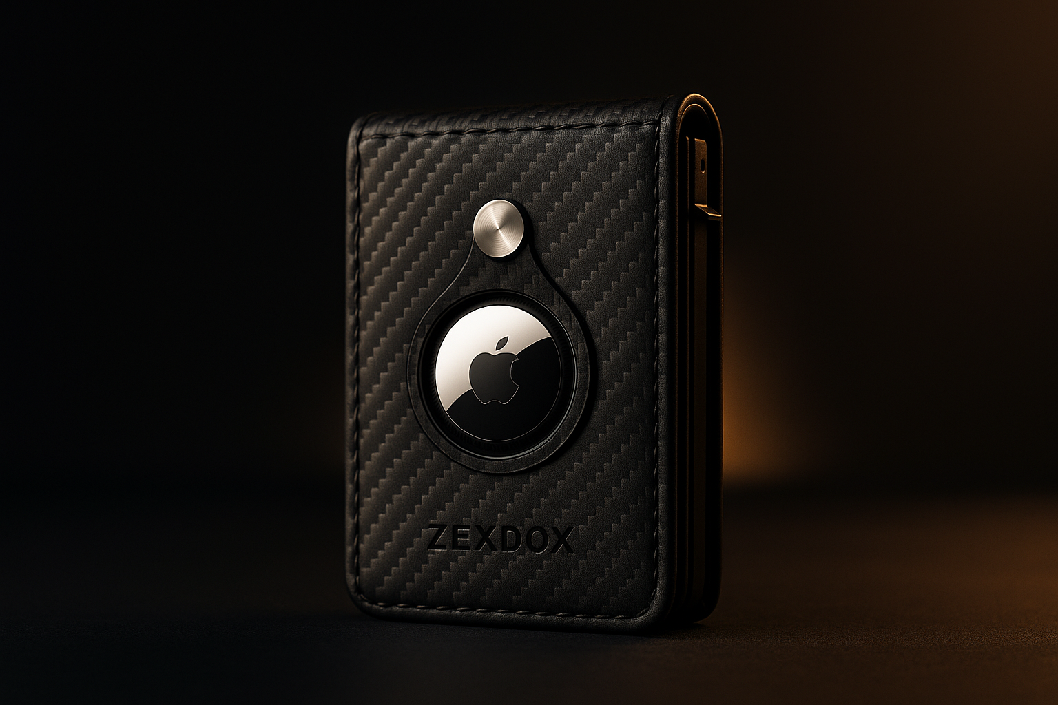 The Adler & Iron™ Carbon-Edge AirTag Wallet