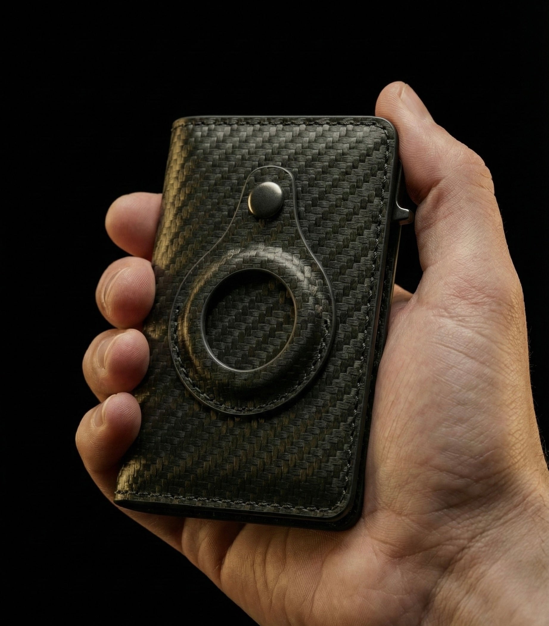 Carbon Fiber Wallet – Adler & Iron™ Carbon-Edge Slim Wallet with AirTag Holder