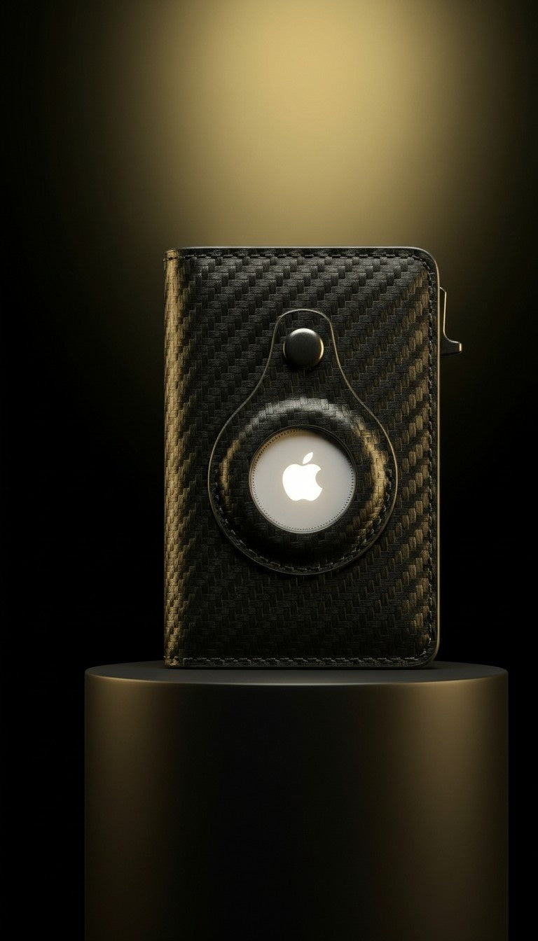 Carbon Fiber Wallet – Adler & Iron™ Carbon-Edge Slim Wallet with AirTag Holder